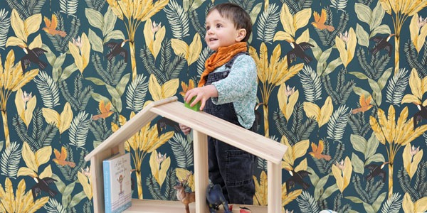 ¿Cómo decorar una habitación infantil con papel pintado?