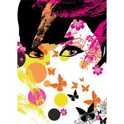 Fotomural FLORAL GIRL