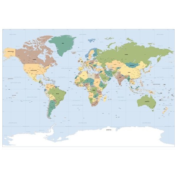 Fotomural WORLDMAP