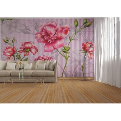 Fotomural ROSES ON PINK FT-0380