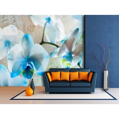 Fotomural BLUE FLOWERS FT-1433