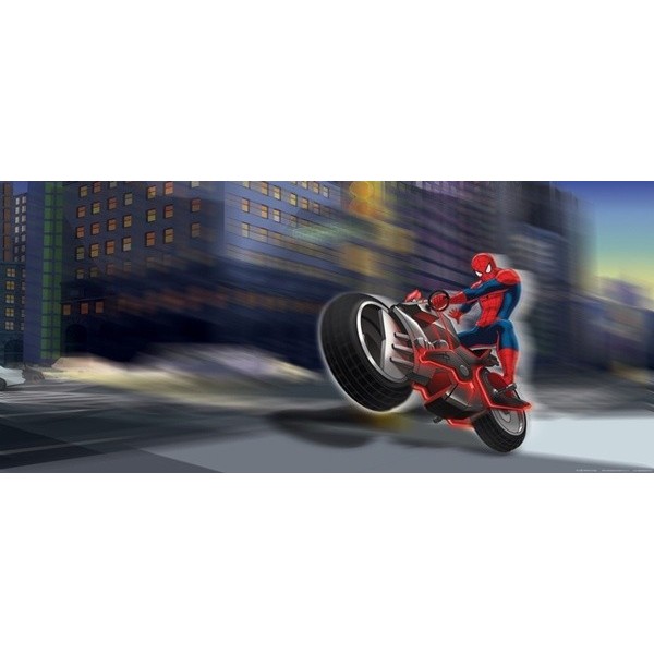 Fotomural SPIDERMAN ON BIKE