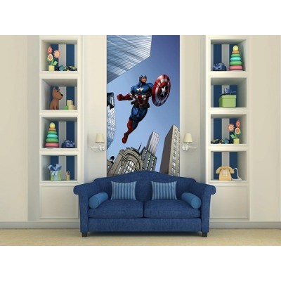 Fotomurales puertas Marvel - Captain America