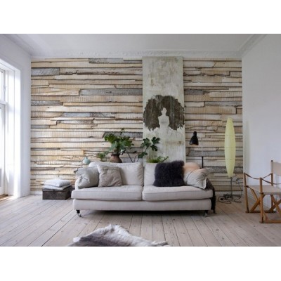 Fotomural WHITEWASHED WOOD 2