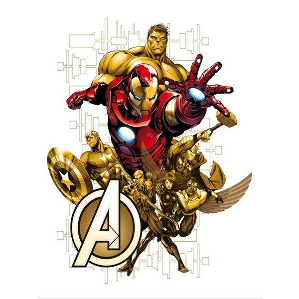 STICKER MARVEL IRON MAN AVENGERS DK-1718