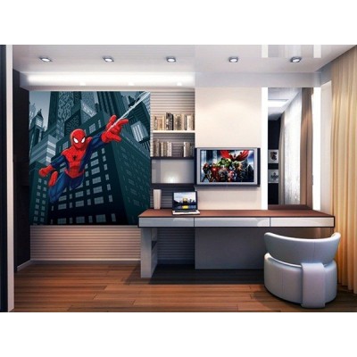 Fotomural SPIDERMAN ON CITY AT NIGHT FTDL-1921 2