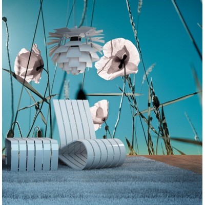 Fotomural Papoilas Brancas FFL002