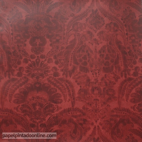 Papel pintado MUSEUM KEW RED