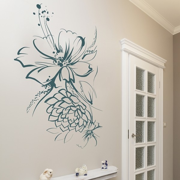 Vinil Decorativo Floral FL090