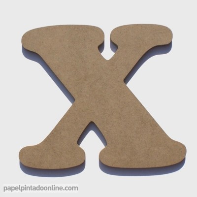 Letra de Madeira X