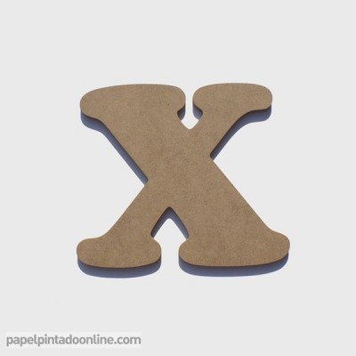 Letra de Madeira X