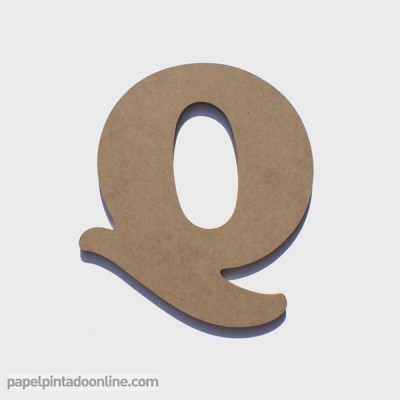 Letra de Madera Q Letra de Madera Q