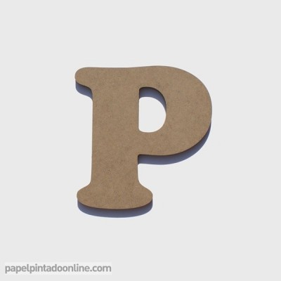 Letra de Madera P Letra de Madera P