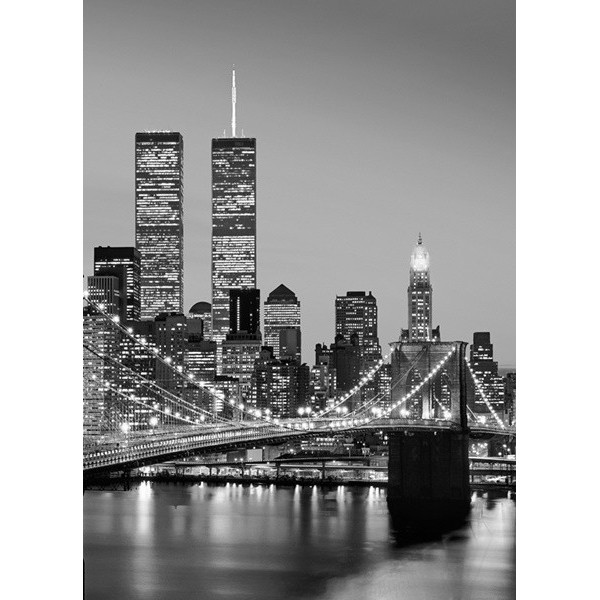 Fotomural MANHATTAN SKYLINE AT NIGHT