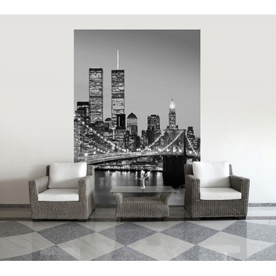Fotomural MANHATTAN SKYLINE AT NIGHT 2