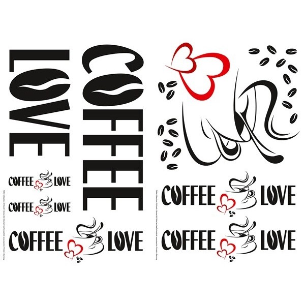 Sticker Coffee Love 74304