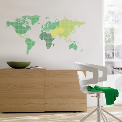 Sticker World Map 74108 2