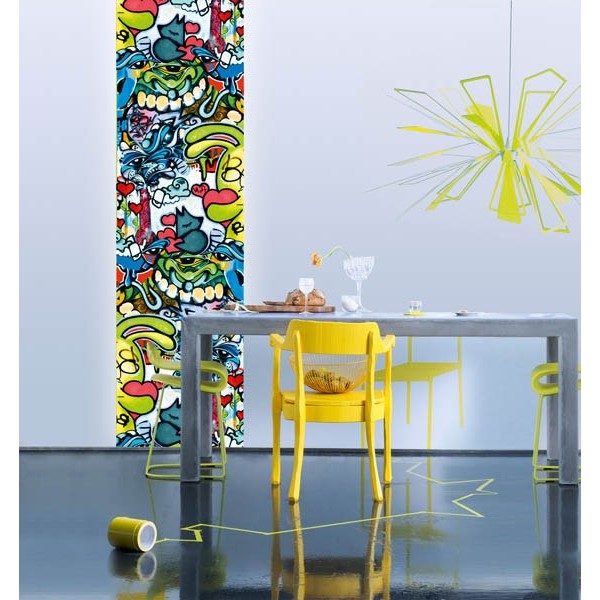 Wall Stripes Graffiti 74515