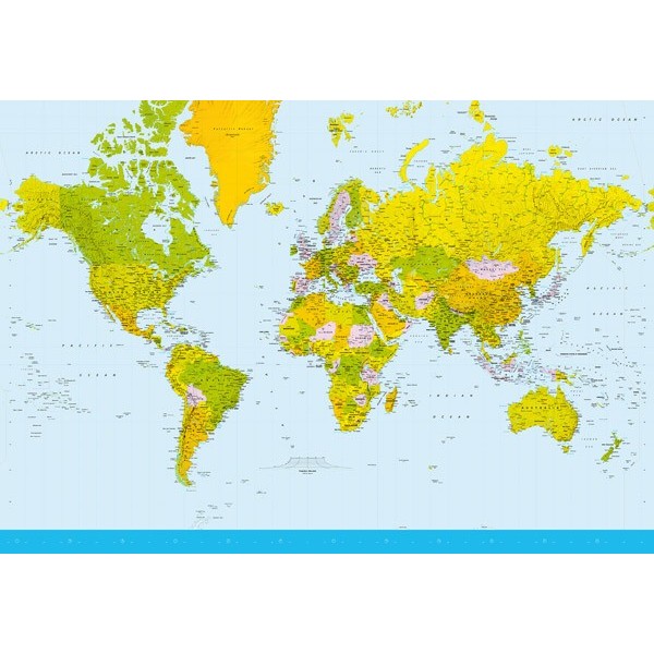 Fotomural MAP OF THE WORLD
