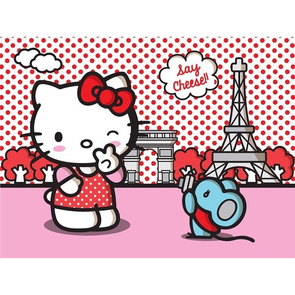 Fotomural HELLO KITTY PARIS FT-1473