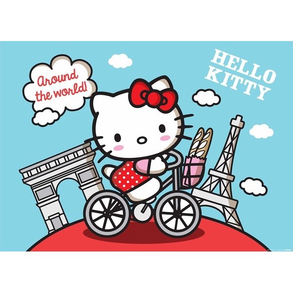 Fotomural HELLO KITTY AROUND THE WORLD FTM-0856