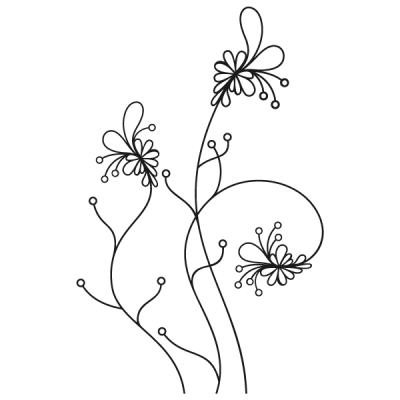 Vinilo Decorativo Floral FL041