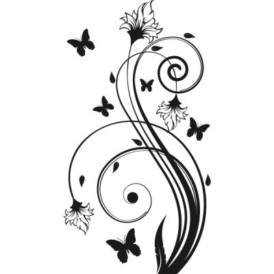 Vinilo Decorativo Floral FL043