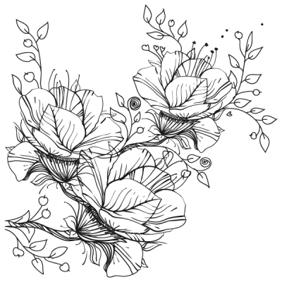 Vinilo Decorativo Floral FL046