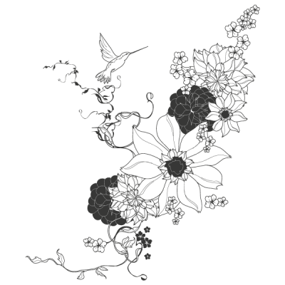 Vinilo Decorativo Floral FL048