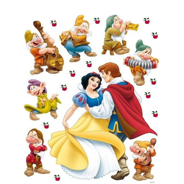 STICKER DISNEY SNOW WHITE & PRINCE DK-880 