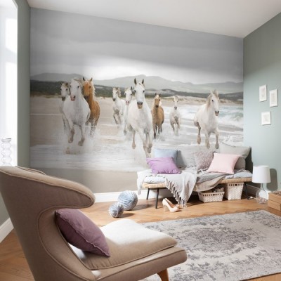 Fotomural WHITE HORSES  2