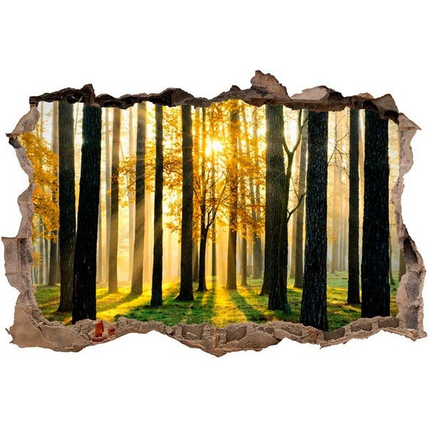 🥇 Vinilos decorativos árboles en el bosque 3D 🥇