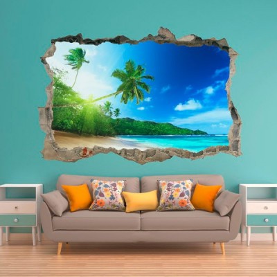 Vinilo Decorativo 3D PLAYA V3DA003 2