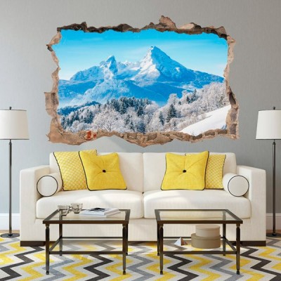 Vinil Decorativo 3D MONTANHA DE NEVE V3DA008
