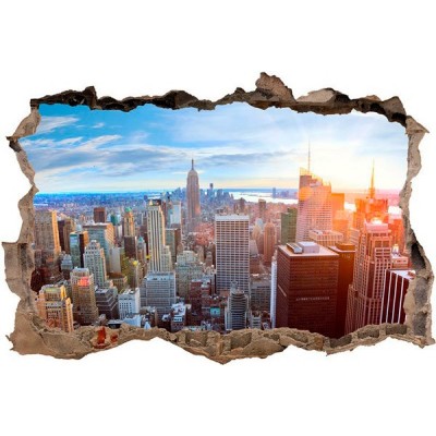 Vinilo Decorativo 3D RASCACIELOS NUEVA YORK V3DA012