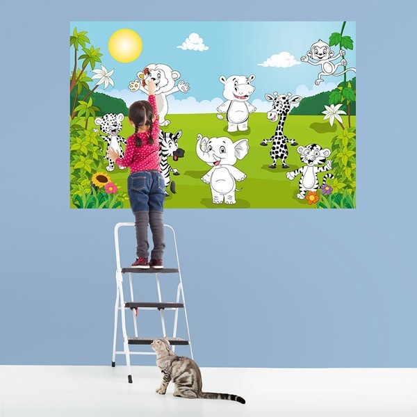 Fotomural HAPPY ANIMALS 605 Fotomural HAPPY ANIMALS 605