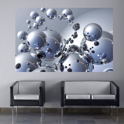 Fotomural SILVER ORBS 664 2