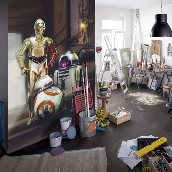 Fotomural STAR WARS THREE DROIDS 4-447