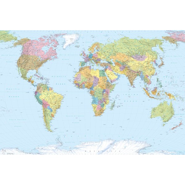 Fotomural WORLD MAP XXL4-038