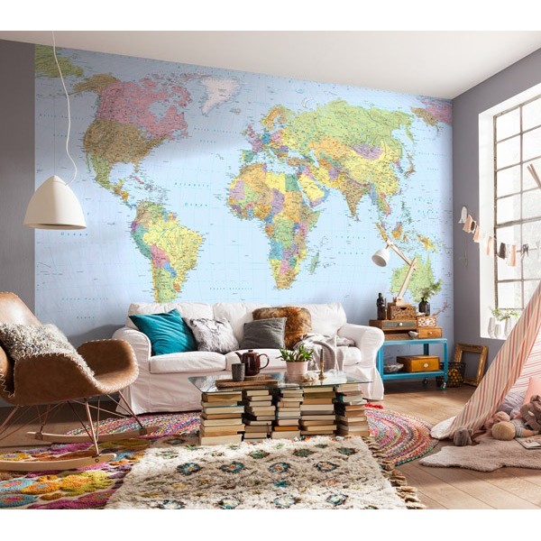 Fotomural WORLD MAP XXL4-038
