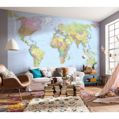 Fotomural WORLD MAP XXL4-038