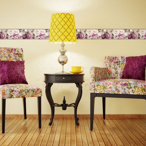 Sanefa Decorativa FLORAL CEF015