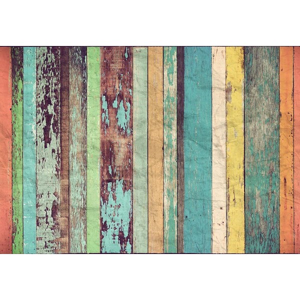 Fotomural COLORED WOODEN WALL