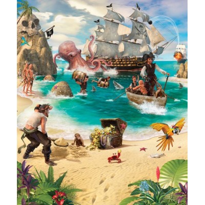 Fotomural Infantil PIRATE AND TREASURE