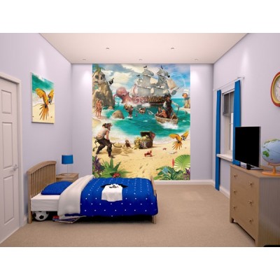 Fotomural Infantil PIRATE AND TREASURE