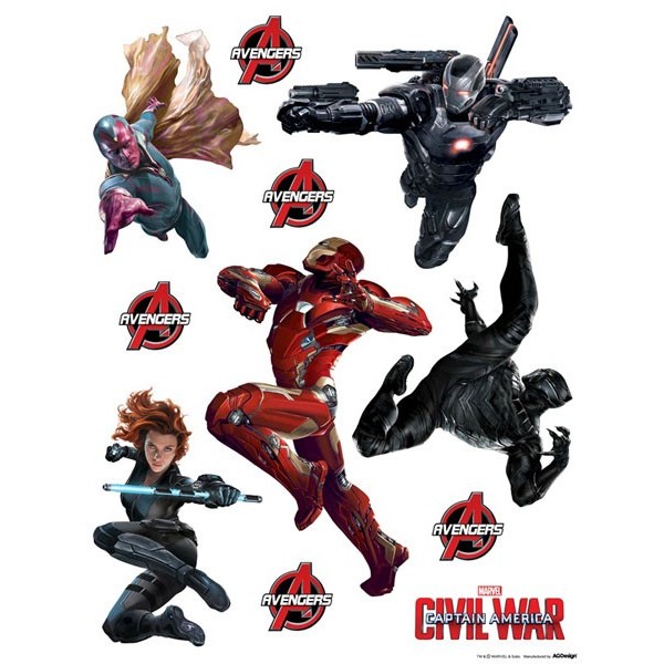 STICKER DISNEY CAPTAIN AMERICA: CIVIL WAR DK-1799