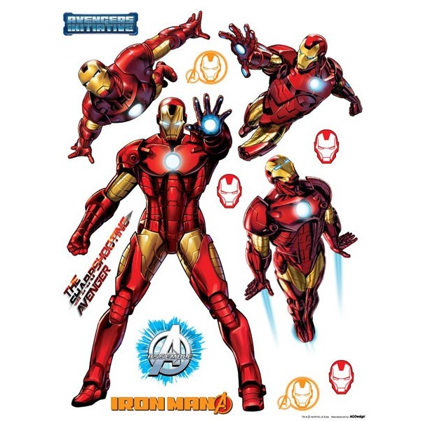 STICKER DISNEY AVENGERS IRON MAN DK-1795