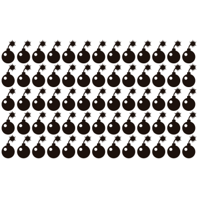 Vinilo Decorativo Bomba PA040