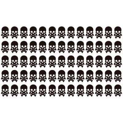 Vinil Decoratiu Calavera Nen PA029