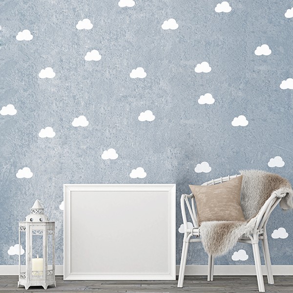 Vinil Decorativo Nuvens PA023